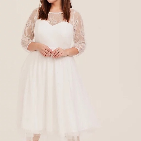 torrid Dresses & Skirts - “Torrid” Special Occasion/Wedding Lace Mesh Dress